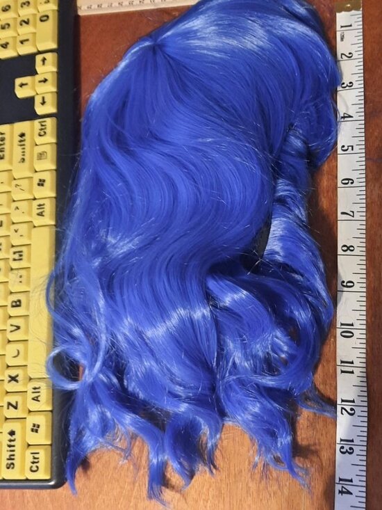 NEW BAG ! MapofBeauty 14 Inch Bob Wig Straight Blue